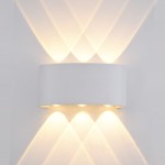 ITALUX NOWOCZESNY KINKIET ZEWNĘTRZNY ELEWACYJNY LED IP54 ORTELO OWL-451-3-WH WHITE