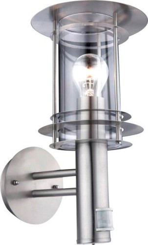 GLOBO KINKIET ZEWNĘTRZNY Z CZUJNIKIEM IP44 MIAMI 3151S INOX