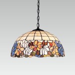 LUXERA WITRAŻOWA LAMPA WISZĄCA TIFFANY No.103 MULTICOLOR