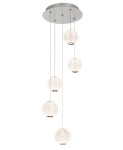 ITALUX NOWOCZESNA LAMPA WISZĄCA PLAFON LED ROSARIO PND-12220121-5A CHROM