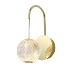 ITALUX NOWOCZESNY KINKIET ZWISOWY LED ROSARIO WL-12220121-1A GOLD