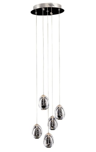 ITALUX NOWOCZESNA LAMPA WISZĄCA PLAFON LED HUELTO PND-22112132-5A CHROM