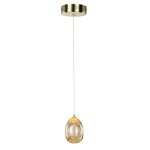 ITALUX NOWOCZESNA LAMPA WISZĄCA ZWIS LED HUELTO PND-22112132-1A GOLD