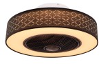 GLOBO PLAFON LAMPOWENTYLATOR SUFITOWY LED NA PILOTA ROSARIO 03621 BLACK