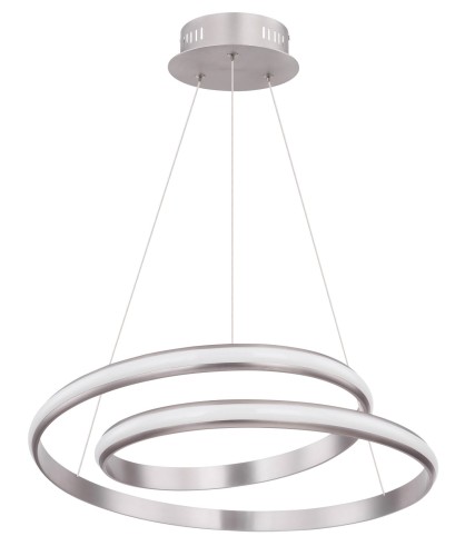 GLOBO NOWOCZESNY ŻYRANDOL LED GOLLI 67843-30 NICKEL MATT /ostatnia sztuka/.