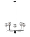 nowoczesny zyrandol lampa czarno srebrna do salonu biura jadalni sypialni kuchni.jpg