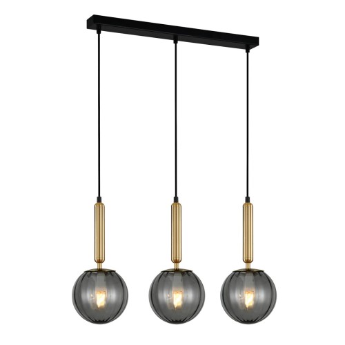 ITALUX NOWOCZESNA LAMPA WISZĄCA LISTWA RAVENA PND-2324-3L BRO+SG