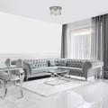 nowoczesny plafon kryształowy do sypialni salonu restauracji dworku hotelu chrom.jpg