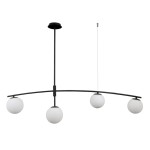 ITALUX NOWOCZESNA LAMPA SUFITOWA SENAI PND-31322-4A-SB BLACK
