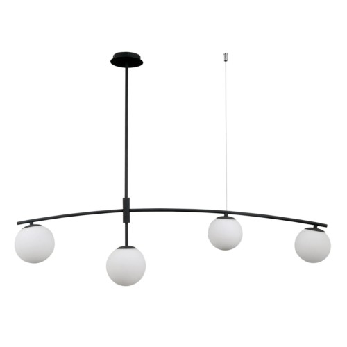 ITALUX NOWOCZESNA LAMPA SUFITOWA SENAI PND-31322-4A-SB BLACK