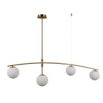 ITALUX NOWOCZESNA LAMPA SUFITOWA SENAI PND-31322-4-HB GOLD
