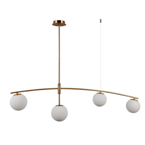 ITALUX NOWOCZESNA LAMPA SUFITOWA SENAI PND-31322-4-HB GOLD