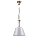 ITALUX STYLOWA LAMPA WISZĄCA ABAŻUR Z KRYSZTAŁAMI SOLANA PND-28366-1 PATYNA