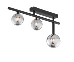 JUPITER NOWOCZESNA LAMPA SUFITOWA PLAFON NEPTUN BLACK/SMOKE