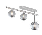 JUPITER NOWOCZESNA LAMPA SUFITOWA PLAFON NEPTUN NIKIEL/SMOKE
