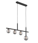 JUPITER NOWOCZESNA LAMPA WISZĄCA ŻYRANDOL NEPTUN BLACK/SMOKE