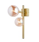 JUPITER NOWOCZESNY DESIGNERSKI KINKIET NEPTUN GOLD/AMBER