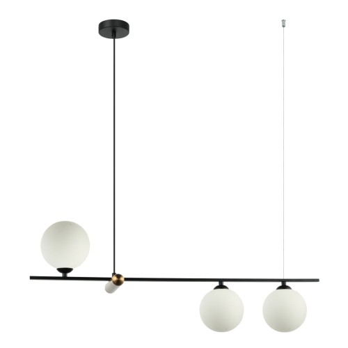 ITALUX NOWOCZESNA LAMPA WISZĄCA SUFITOWA BARLETTA PND-76540-3-BK BLACK