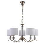 ITALUX STYLOWY ŻYRANDOL ABAŻUROWY FERLENA PND-28343-5 PATYNA