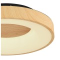 lampa sufitowa led na pilota plafon drewno buk do jadalni biura korytarza salonu sypialni globo jolli.jpg
