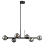 ITALUX NOWOCZESNY ŻYRANDOL PND-38679-6-BK+SG OLBIA BLACK