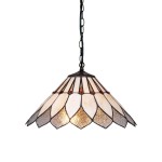 LUXERA STYLOWA LAMPA WISZĄCA TIFFANY No.217 MULTICOLOR