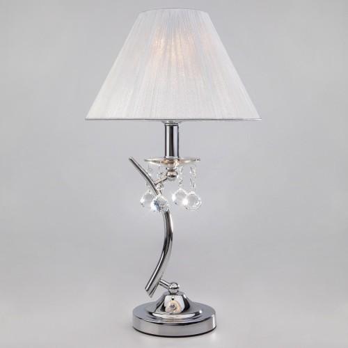 E-STAR LAMPA NOCNA ABAŻUROWA Z KRYSZTAŁKAMI COCO 1T CHROM
