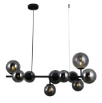 ITALUX NOWOCZESNY ŻYRANDOL LAMPA WISZĄCA FRONTERA PND-40423-10 BLACK