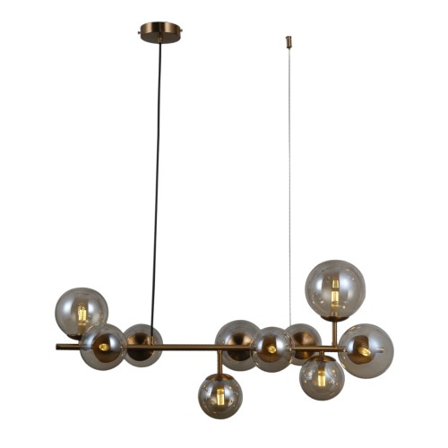 ITALUX NOWOCZESNY ŻYRANDOL LAMPA WISZĄCA FRONTERA PND-40423-10A GOLD