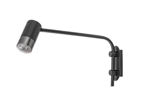 RABALUX RUCHOMY KINKIET REFLEKTOROWY LED NA WYSIĘGNIKU 5072 ZIRCON BLACK