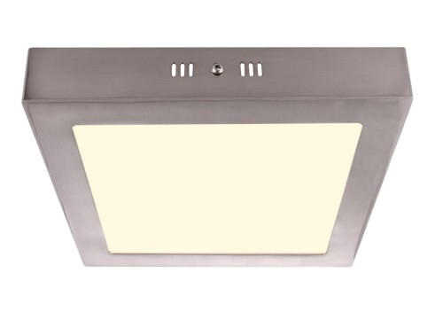 GLOBO NOWOCZESNY PLAFON LED CORVUS 49219 18W INOX