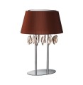 stylowa lampa nocna stołowa kryształowa z abażurem ramos massive do salonu sypialni brąz.jpg