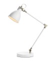 nowoczesna lampa biurkowa kreślarska do biura pracowni gabinetu na biurko biała.jpg