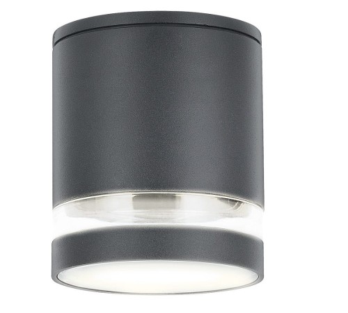RABALUX NOWOCZESNA LAMPA ZEWNĘTRZNA SUFITOWA SPOT IP54 ZOMBOR 7817 ANTRACYT