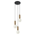 ITALUX NOWOCZESNA LAMPA WISZĄCA PLAFON ZWIS ALDEVA PND-02340-3S-BRO