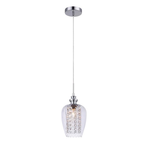 ITALUX NOWOCZESNA LAMPA WISZĄCA Z KRYSZTAŁKAMI PIRITA 2286/1C CR CLEAR CHROM