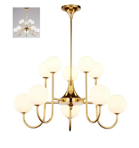 JUPITER STYLOWY ŻYRANDOL NOWOCZESNY SELEN SL10 GOLD