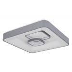 GLOBO NOWOCZESNA PLAFONIERA LED STEROWANA PILOTEM MAVY SQUARE 48416-50 GRAU