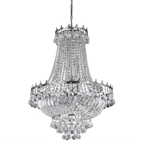 S-LIGHT STYLOWY ŻYRANDOL KRYSZTAŁOWY VERSAL 9p 91-12 CHROM