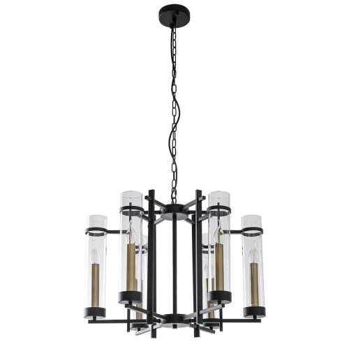 ITALUX STYLOWY ŻYRANDOL NOWOCZESNY ASPEN PND-31186-6A-BL BLACK