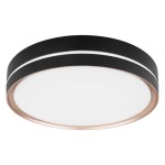 GLOBO LAMPA SUFITOWA PLAFON LED NA PILOTA MANNI 41759-24 BLACK/COOPER