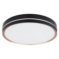 nowoczesna plafoniera sufitowa led na pilota manni globo czarna do salonu sypialni jadalni kuchni holu korytarza.jpg