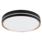 GLOBO LAMPA SUFITOWA PLAFON LED NA PILOTA MANNI 41759-40 BLACK/COOPER