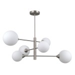 ITALUX NOWOCZESNY ŻYRANDOL EVORA PND-55342-6-SN SILVER