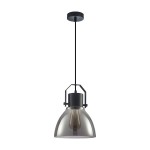 ITALUX INDUSTRIALNA LAMPA WISZĄCA LOFTOWA DARLENA PND-22371-1-BK+SG SMOKE /ostatnia sztuka/.