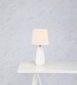 lampka nocna z abażurem do sypialni salonu nicci biała markslojd.jpg