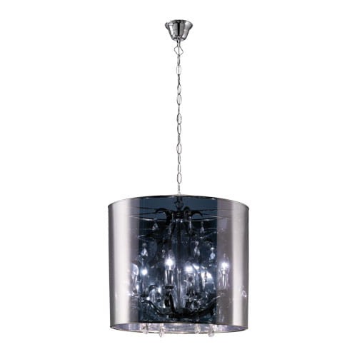 REALITY NOWOCZESNY ŻYRANDOL LAMPA ABAŻUROWA Z KRYSZTAŁAMI ADELAID CHROM