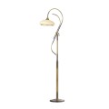 mosiężna lampa podłogowa agat amplex do salonu sypialni biura gabinetu patyna.jpg