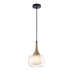 ITALUX NOWOCZESNA LAMPA WISZĄCA LED ZWIS KONILA PND-99709-1-BRO-CL