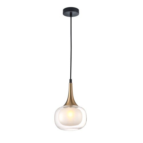 ITALUX NOWOCZESNA LAMPA WISZĄCA LED ZWIS KONILA PND-99709-1-BRO-CL